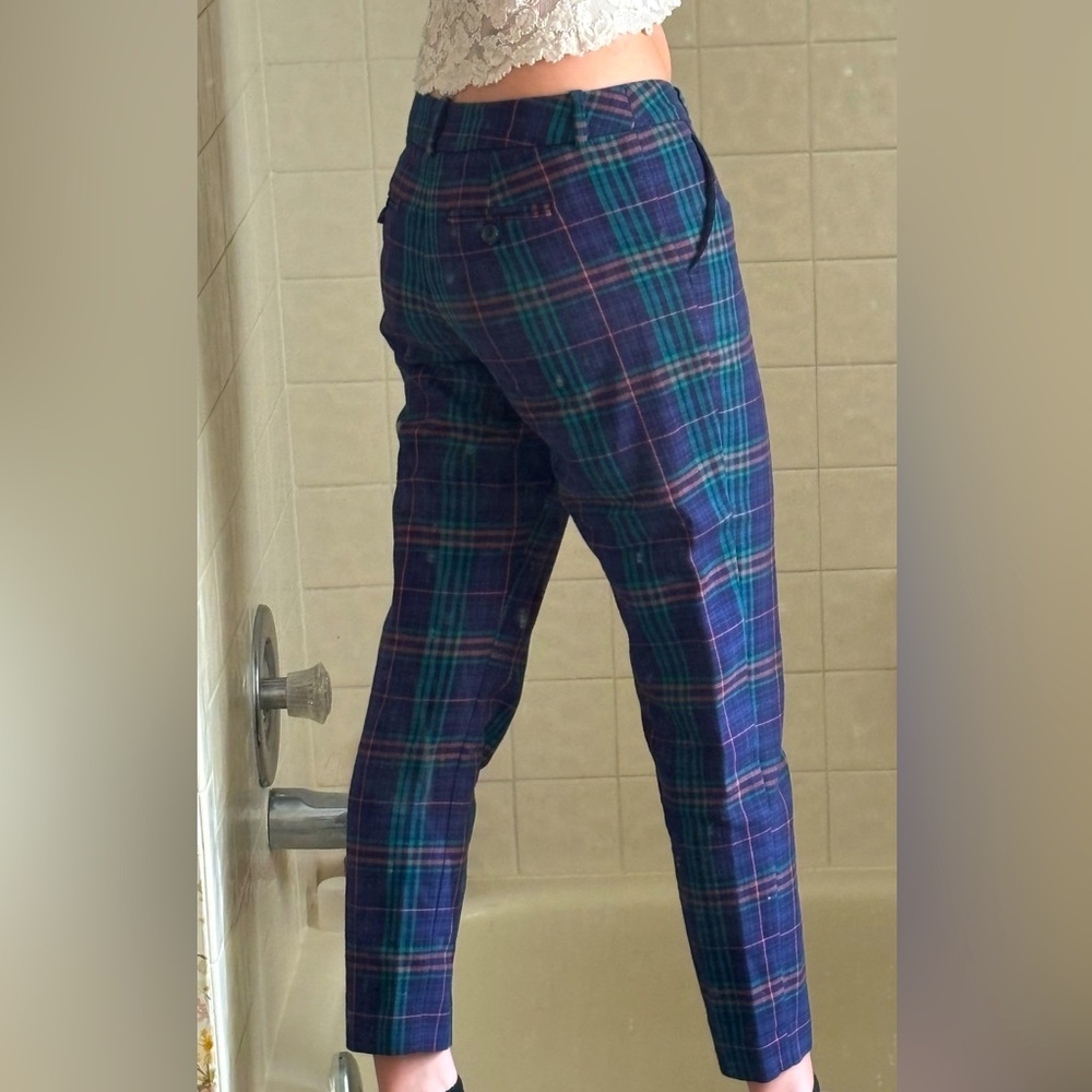 Women’s Merona Classic Fit Cotton Plaid Ankle Pants